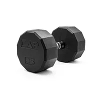 CAP 25lb Rubber Coated 12-Sided Dumbbell CAP 25lb Rubber Coated 12-Sided Dumbbell