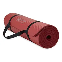 Gaiam Essentials Thick Yoga Mat With Easy-Cinch Strap Gaiam Essentials Thick Yoga Mat With Easy-Cinch Strap