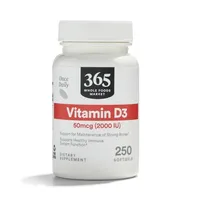 365 by Whole Foods Market Vitamin D3 (2,000IU) 365 by Whole Foods Market Vitamin D3 (2,000IU)